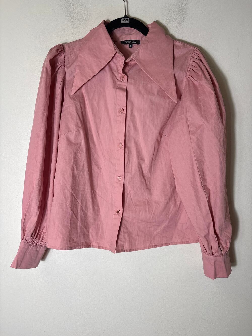 CQ by CQ Blush Button Up Long Sleeve Shirt Sz S